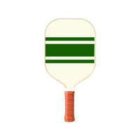 Style 3 White And Green T700 Carbon Fiber & Fiberglass Pickleball Paddle - Lightweight 220g with Anti-Slip TPU Grip for Training & Competition