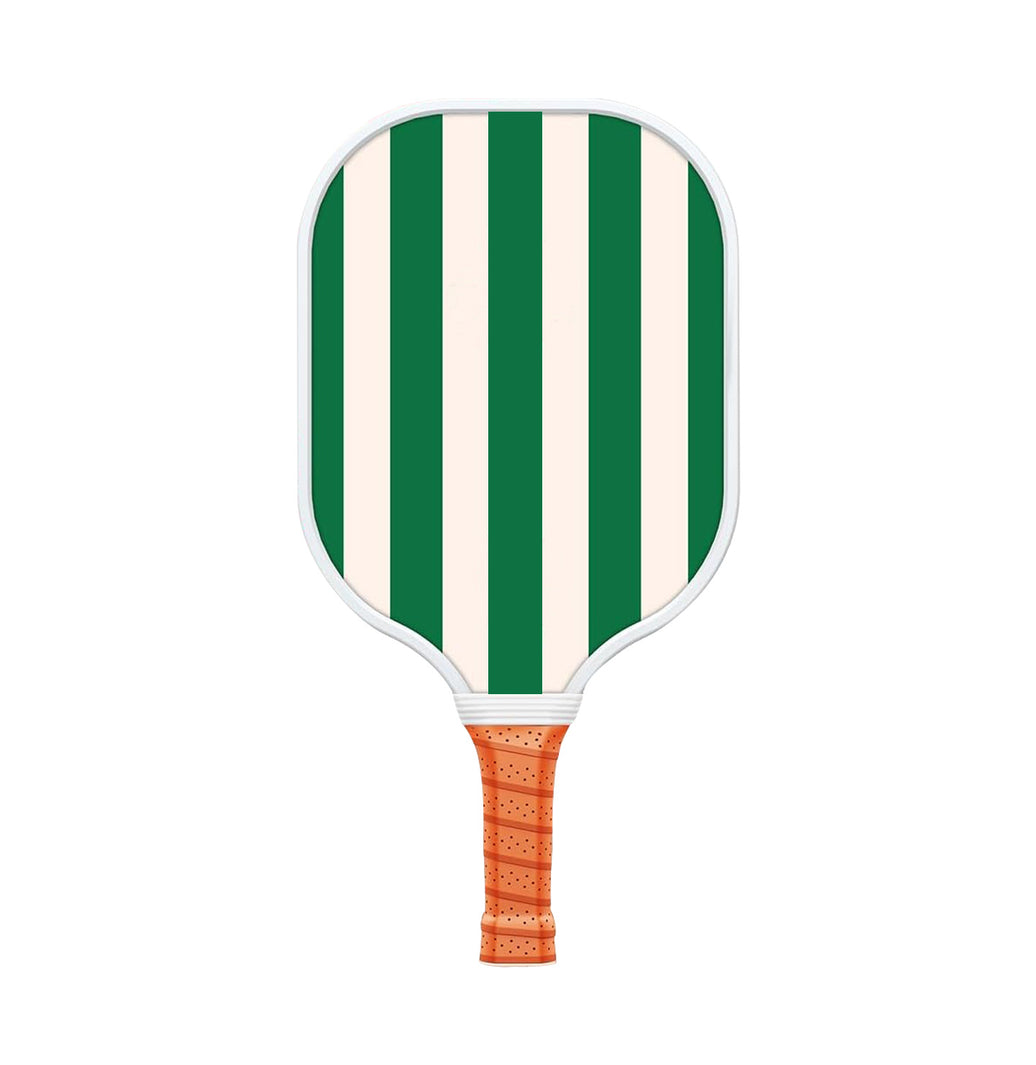 Style 4 White And Green T700 Carbon Fiber & Fiberglass Pickleball Paddle - Lightweight 220g with Anti-Slip TPU Grip for Training & Competition