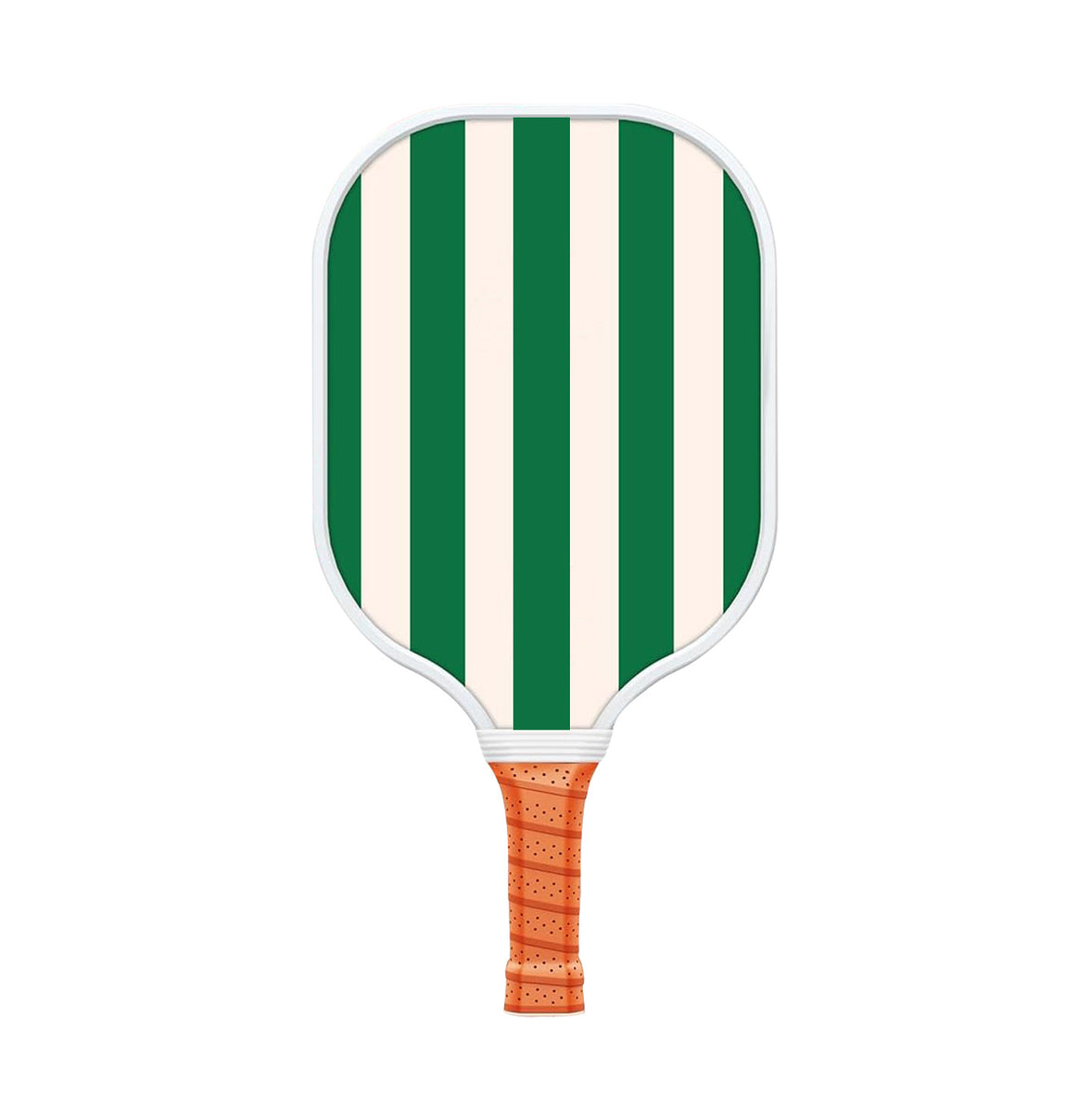 Style 4 White And Green T700 Carbon Fiber & Fiberglass Pickleball Paddle - Lightweight 220g with Anti-Slip TPU Grip for Training & Competition