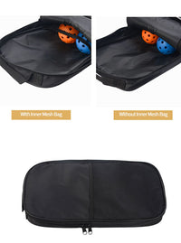 Blue Fiberglass Pickleball Paddle Set - 2 Minimalist Paddles, 4 Balls, and Carry Bag for Outdoor Play