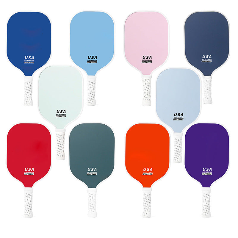 Dark Green Fiberglass Pickleball Paddle Set - 2 Minimalist Paddles, 4 Balls, and Carry Bag for Outdoor Play