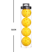 2 Tubes Red Outdoor Pickleball Balls 4-Pack - Durable 40-Hole Design with Carry Tube(8 balls in total)