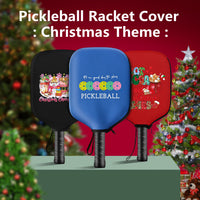 Black Neoprene Pickleball Paddle Cover Protective Case with Fun Graphic Design Durable Beach Tennis Racket Sleeve Bag for Table Tennis Paddles Shockproof Sports Equipment Storage(Style:3)